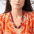 Colar Boho-Cosmic em Ágatas e Prata 925 - comprar online