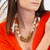 Colar Boho-Chic em Madrepérola, Cornalina, Peridoto e Prata 925 na internet