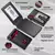 Carteira masculina tática bifold carteiras para homens metal rfid bloqueio de sinal de cartoes