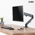 SUPORTE A GÁS PARA MONITOR CS21 17"~27" - VESA 75X75/100X100 - CLANM - loja online