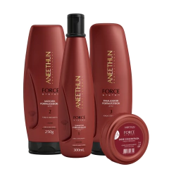 Kit Aneethun Force Profissional Força e Estimula Crescimento com 1 Dose Fortalecedora