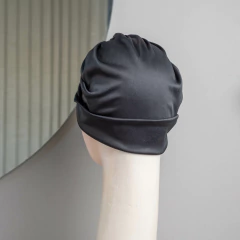Turbante de Jersey Razo Liso Negro Simple en internet