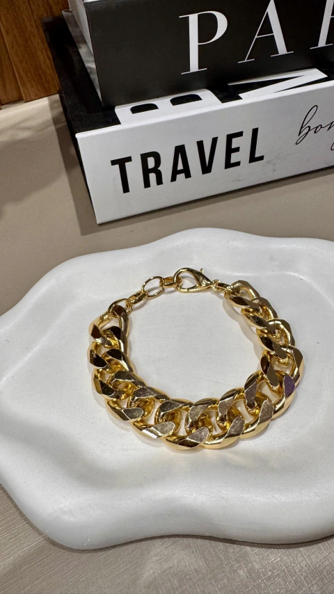 Pulseira Elos dourada