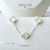 Pulseira trevo madrepérola - prata 925 - comprar online