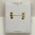 Brinco 3 corações - ouro 18k - loja online