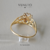 Anel coroa - ouro 18k - Veneto Gioielliere 