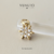 Pingente flor zirconia - ouro 18k - Veneto Gioielliere 