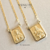 Escapulario Sagrada família piastrine - ouro 18k - comprar online