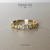 Anel gotas brilhantes - ouro 18k na internet