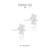 Brinco flor 6 pétalas - prata 925 - Veneto Gioielliere 