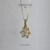 Pingente flor zirconia - ouro 18k na internet