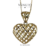 Pingente coração vazado - ouro 18k - loja online