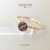 Anel bolinhas chuveiro - ouro 18K