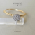 Anel bolinhas chuveiro - ouro 18K - Veneto Gioielliere 