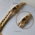 Pulseira groumet laminada - ouro 18K - comprar online