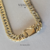 Pulseira groumet laminada - ouro 18K na internet