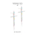 Brinco cruz cristal - prata 925 - Veneto Gioielliere 