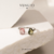 Anel cristal gota oval - prata 925 - loja online