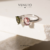 Anel cristal gota oval - prata 925 - Veneto Gioielliere 