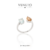 Anel cristal gota oval - prata 925 na internet