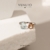Anel cristal gota oval - prata 925 - Veneto Gioielliere 