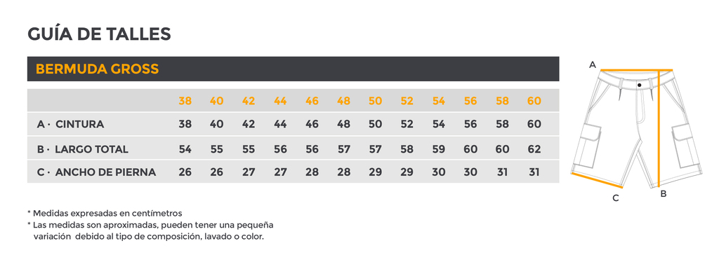 Tabla de talles