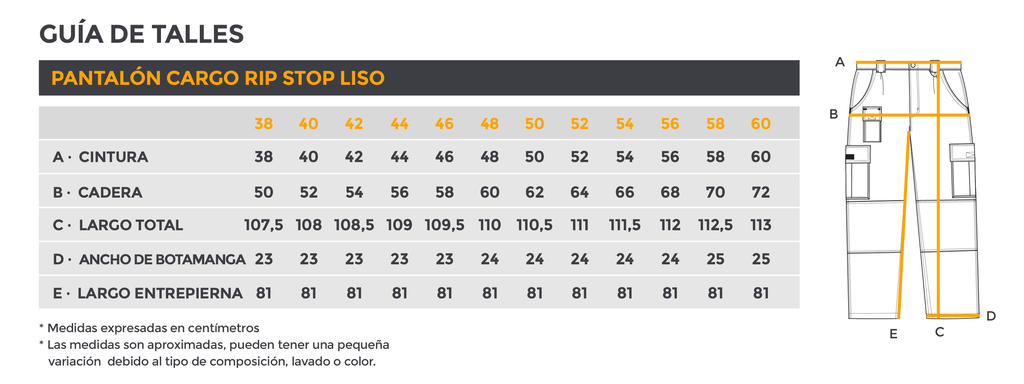 Tabla de talles