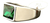 Anel Aço Inox Masculino Com Pedra Verde - Hippie Chic Acessórios e Tabacaria