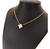 Colar Aço Inox Feminino Dourado Trevo Branco - Hippie Chic Acessórios e Tabacaria