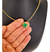 Colar Aço Inox Feminino Dourado Trevo Verde na internet