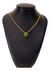 Colar Aço Inox Feminino Dourado Trevo Verde - comprar online