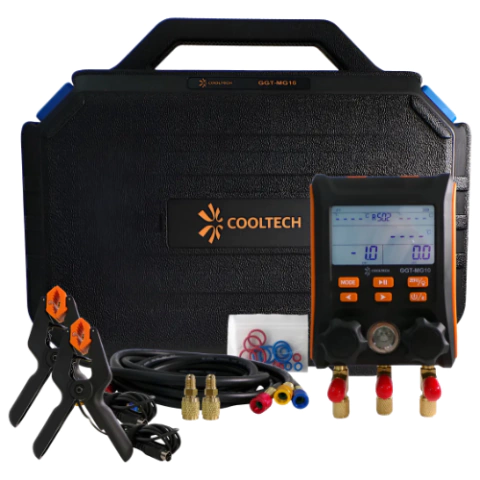 Manifold Digital Multigas Medidor Vacío Cooltech Ggt-mg10