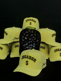 Boné Jogador$ SnapBack Camurça Amarelo Clássico - comprar online