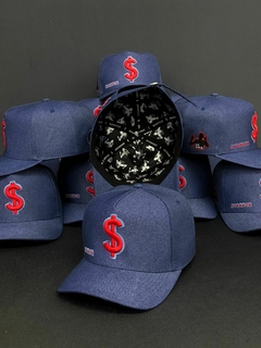 Boné Jogador$ StrapBack Cifrão Vermelho Bordado Poliéster Jeans - (cópia) - comprar online