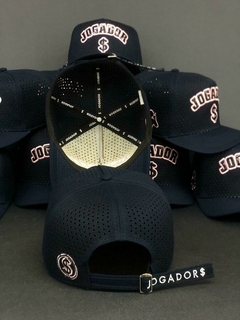 Boné Jogador$ AeroFlex Furadinho StrapBack Azul Marinho - loja online