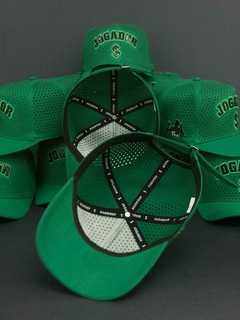 Boné Jogador$ AeroFlex Furadinho StrapBack Poliéster Verde na internet