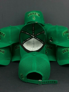 Boné Jogador$ AeroFlex Furadinho StrapBack Poliéster Verde - loja online