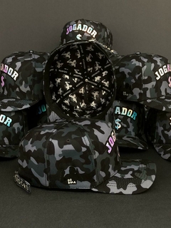 Boné Jogador$ Sublimado StrapBack Camuflado Cinza na internet