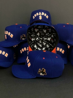 Boné Jogador$ SnapBack Azul e Laranja - loja online