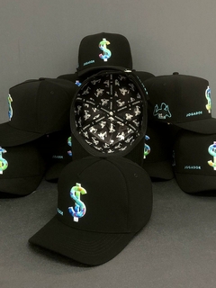 Boné Jogador$ StrapBack Cifrão Bordado Colorido na internet