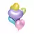 GLOBO CORAZON FUN NACARADO 22" - comprar online