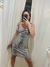 Vestido Mora Pailette Platino - tienda online