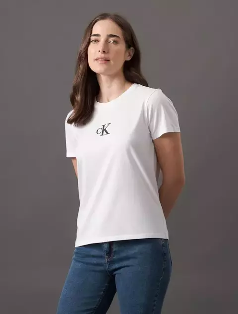 Camiseta Feminina Rubber Patch Calvin Klein Jeans