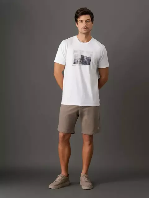 Bermuda Masculina Moletom Calvin Klein Jeans