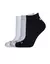 Kit C/3 Meia Running Vestem Branco e Preto e Mescla