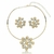 CONJUNTO CHOKER E BRINCO ESFERAS DOIS BANHOS - comprar online