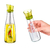Galheteiro Porta Azeite de Vidro 500ml com Tampa e Dosador - MozinFast