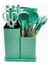 Conjunto de Utensílios de Cozinha com 19 Peças – Madeira e Silicone