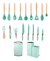 Conjunto de Utensílios de Cozinha com 19 Peças – Madeira e Silicone - comprar online