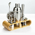 Kit Bartender Coqueteleira Profissional 12 Peças Inox Com Suporte